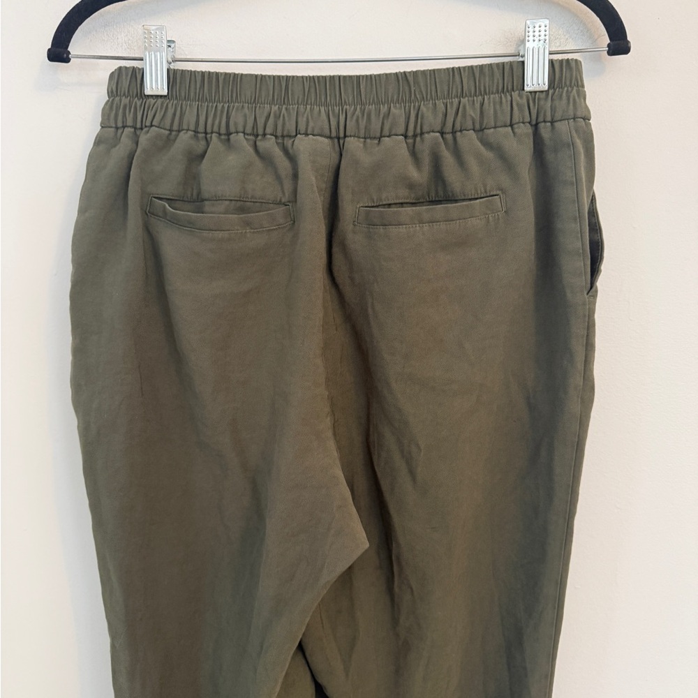 New Day Olive Green Elastic Waist Tapered Jogger Pants Medium - Picture 7 of 12